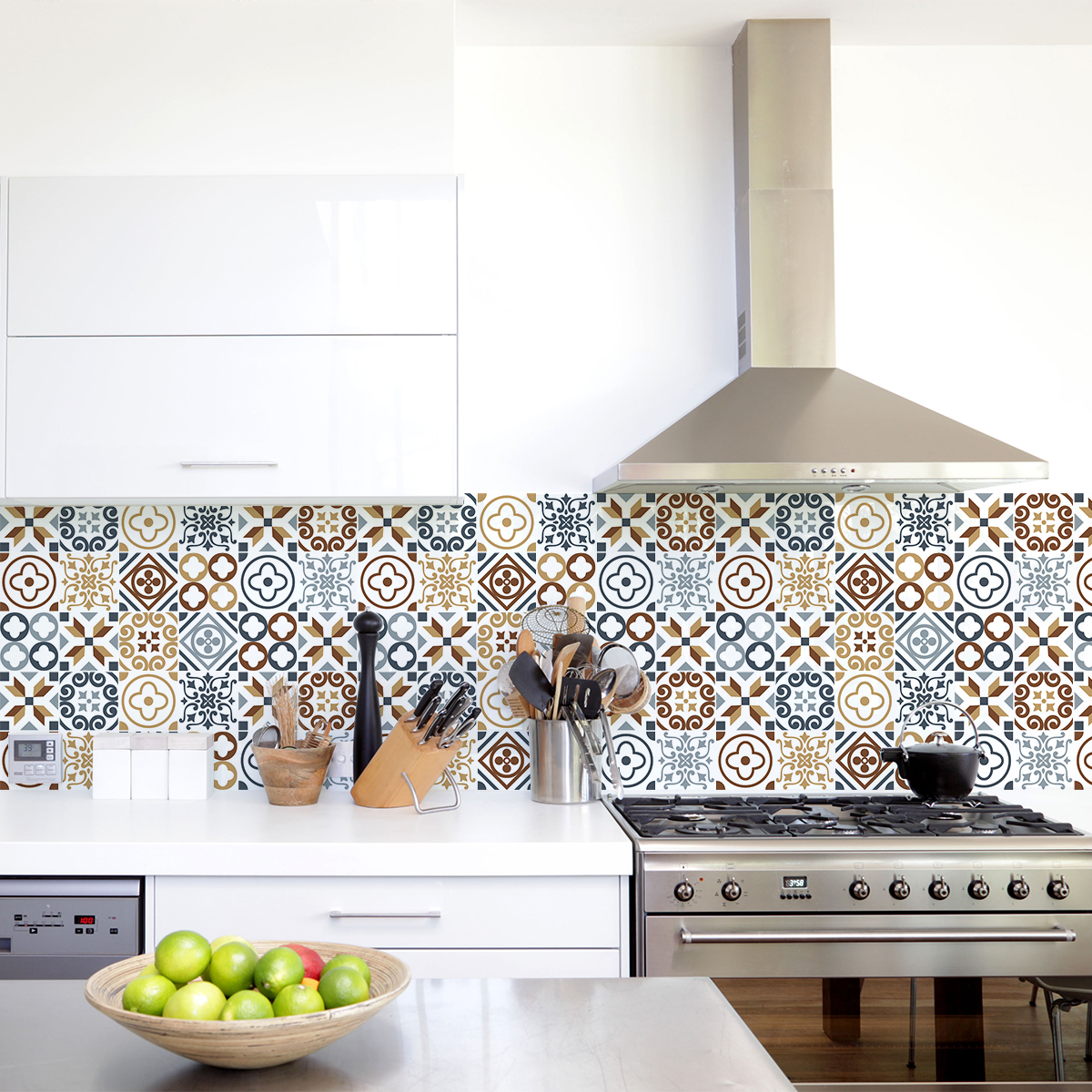 24 wall decal tiles azulejos zepetino