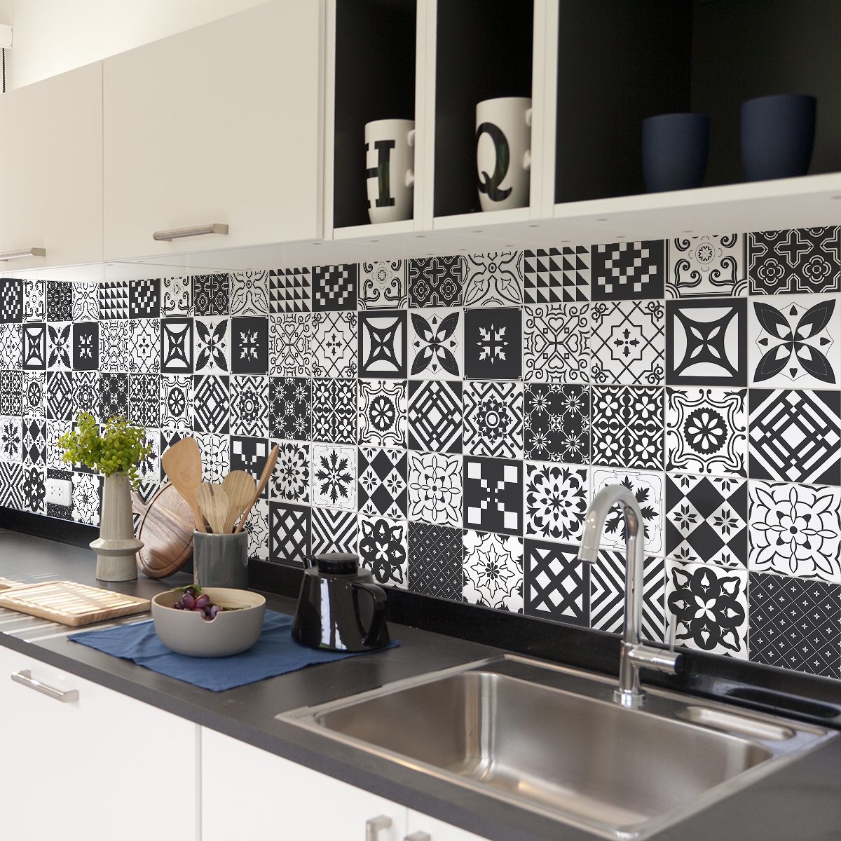 30 wall stickers cement tiles azulejos ambrosio