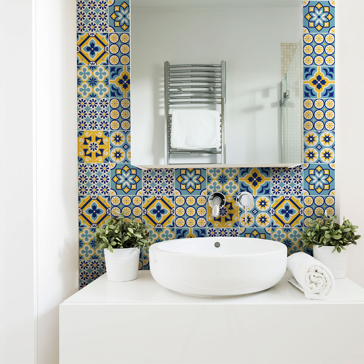 30 wall stickers cement tiles azulejos mira