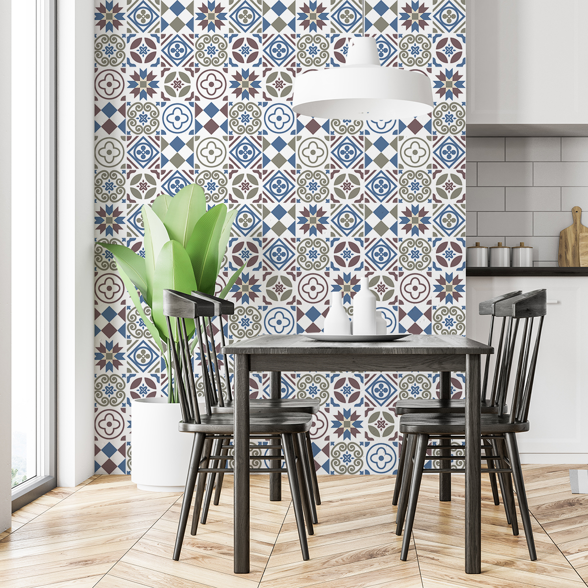 30 wall stickers cement tiles azulejos victisia