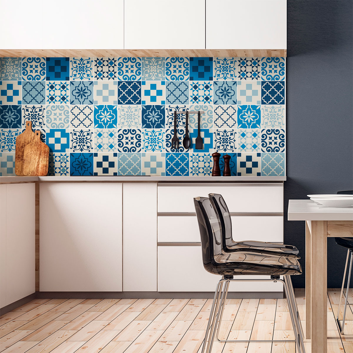 30 wall stickers tiles azulejos henrieta