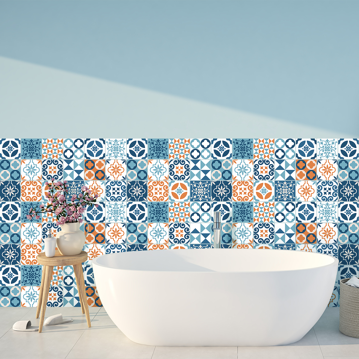 30 wall stickers tiles azulejos luiziana