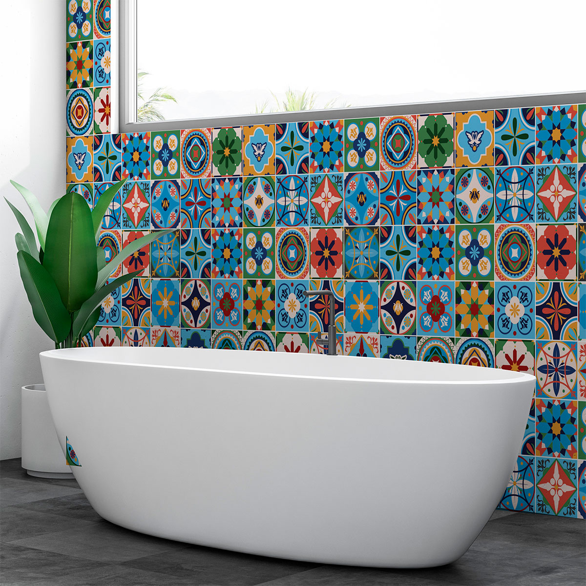 30 wall stickers tiles azulejos tiziana