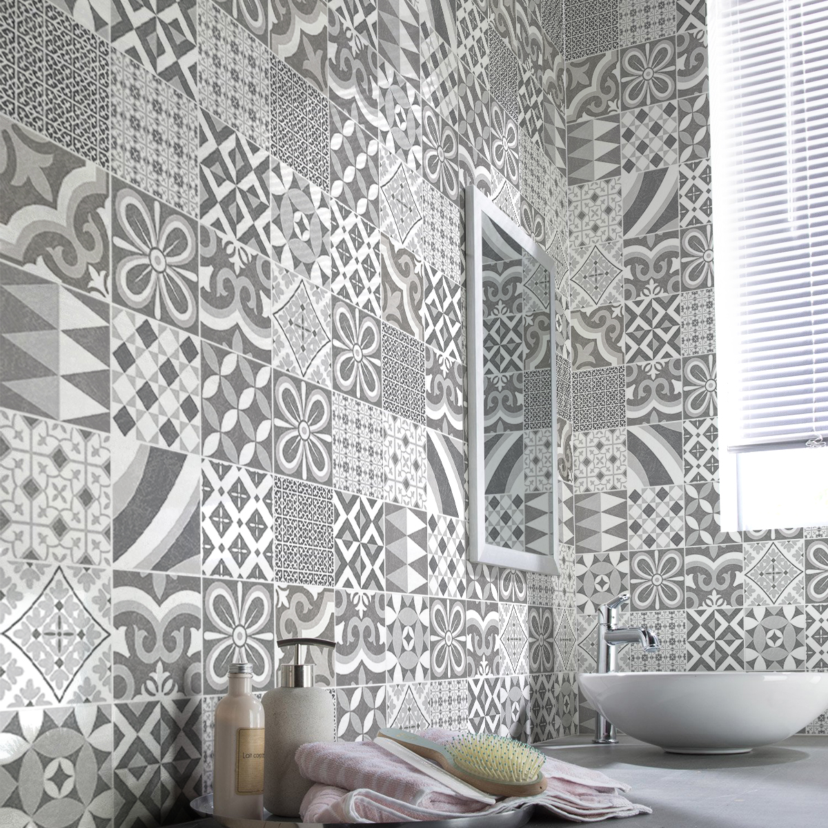 60 wall stickers cement tiles cardinia
