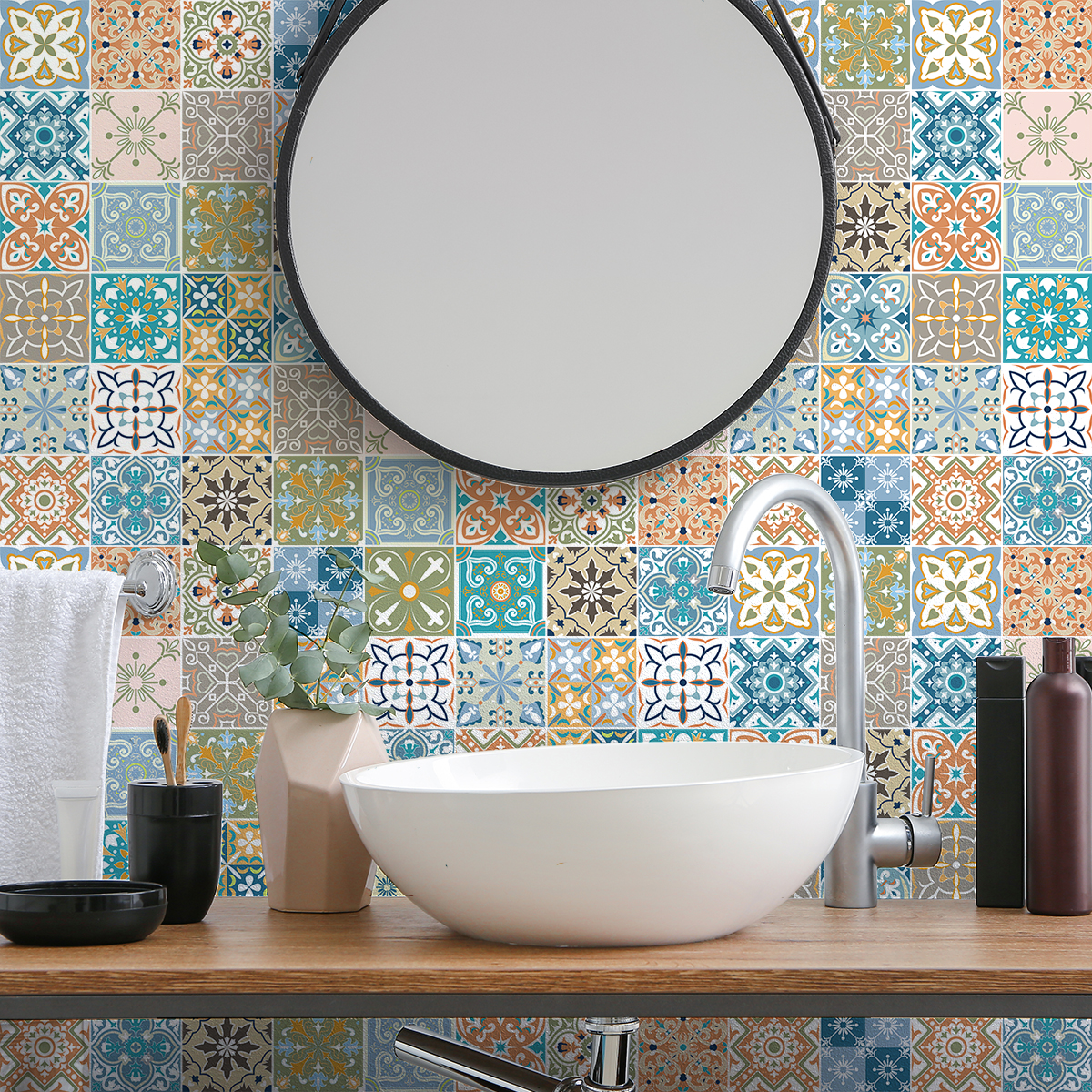 60 wall stickers cement tiles azulejos florensia