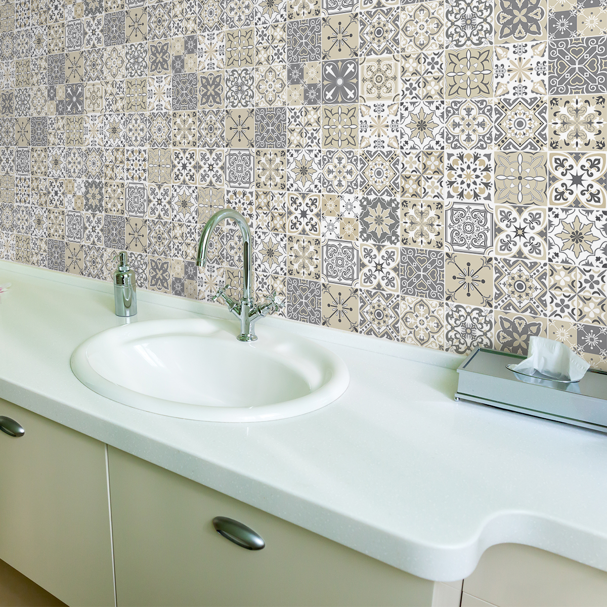60 wall stickers cement tiles azulejos minoa