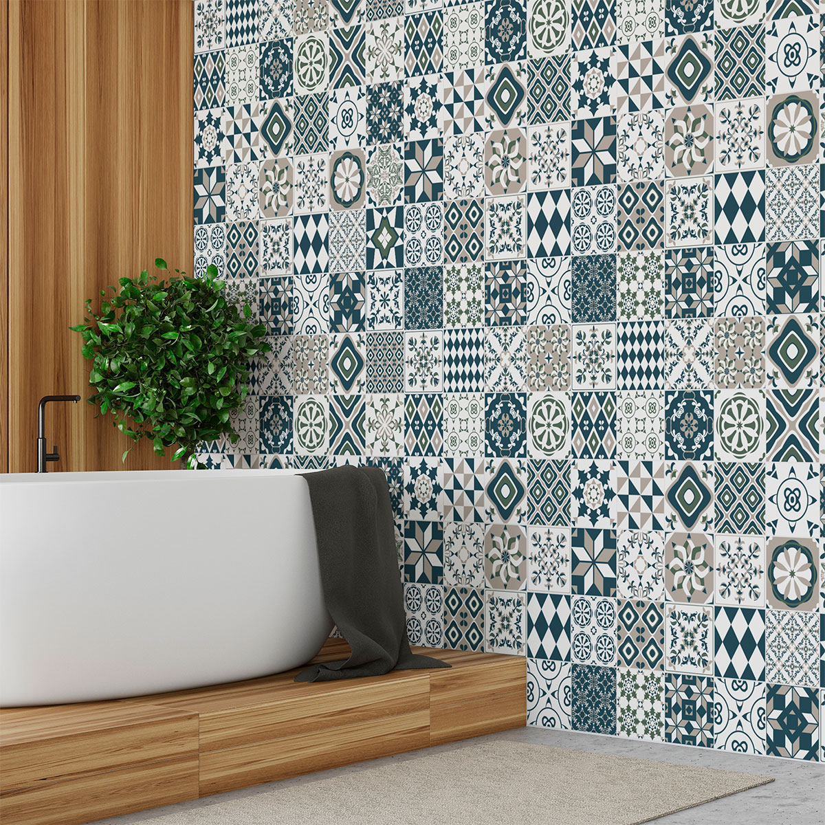 60 wall decal tiles azulejos jeromea