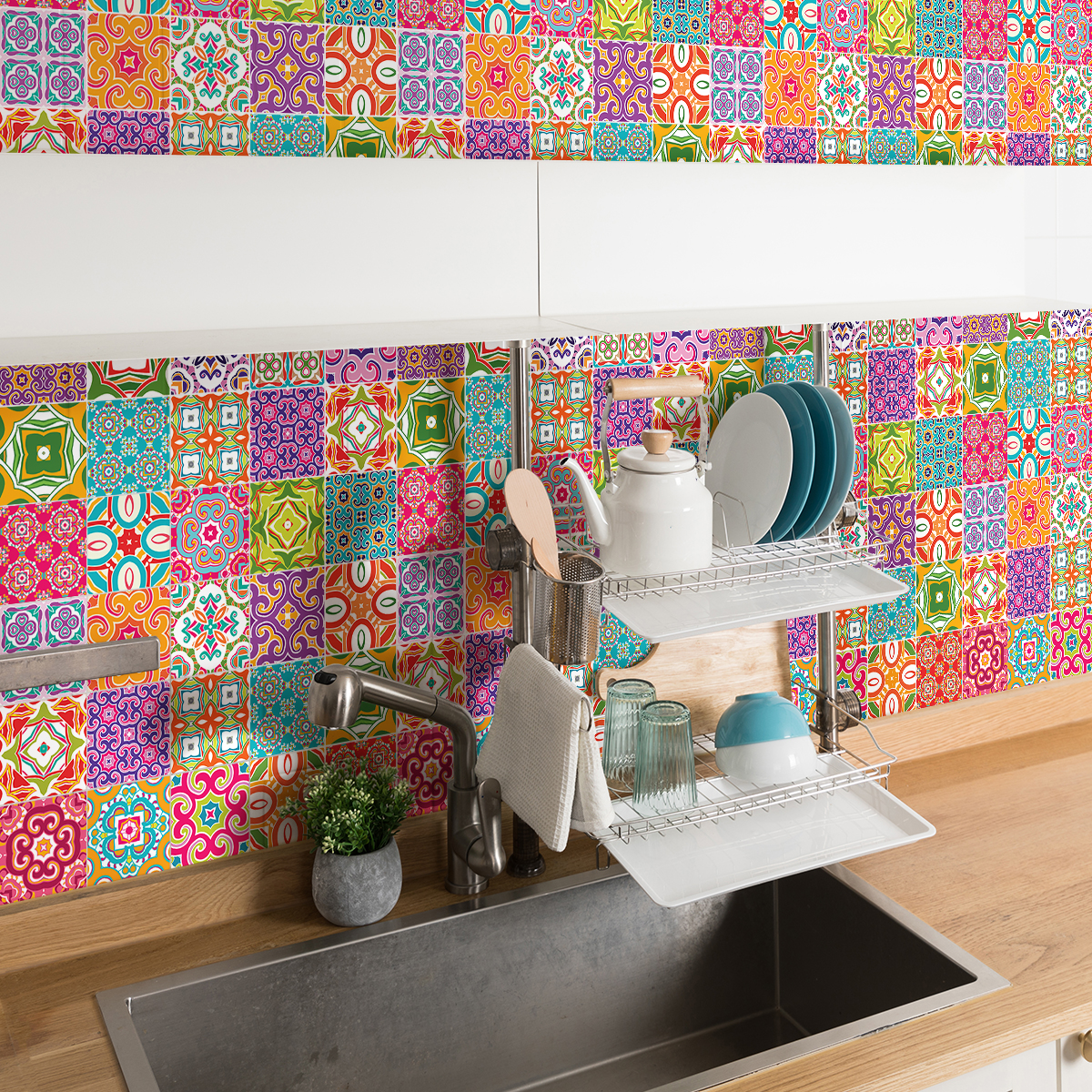 60 wall decal tiles azulejos thifania