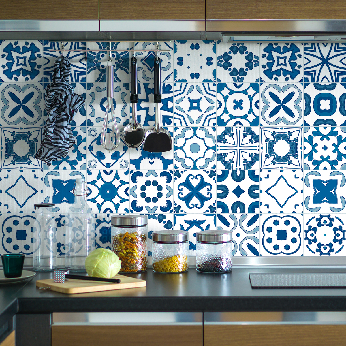 9 wall stickers cement tiles azulejos jevina