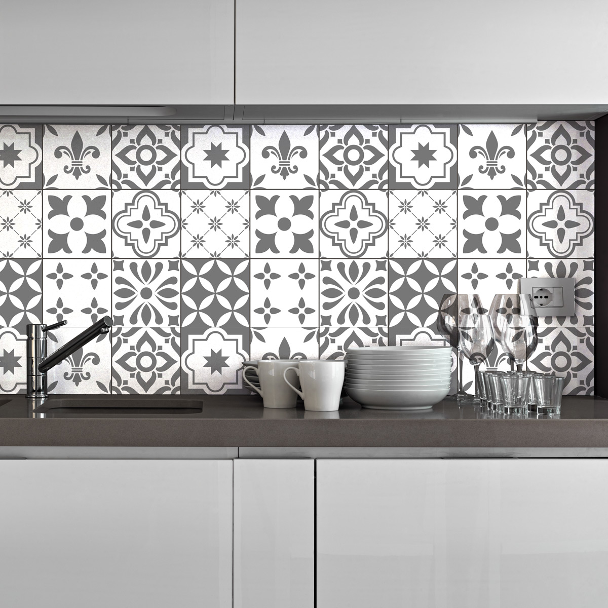 9 wall stickers cement tiles Sivas