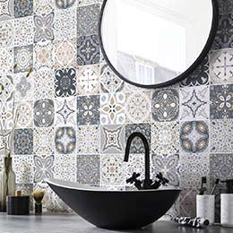 décoration en dentelle transparente miroirs Sticker mural pour bordure de salle de bain 