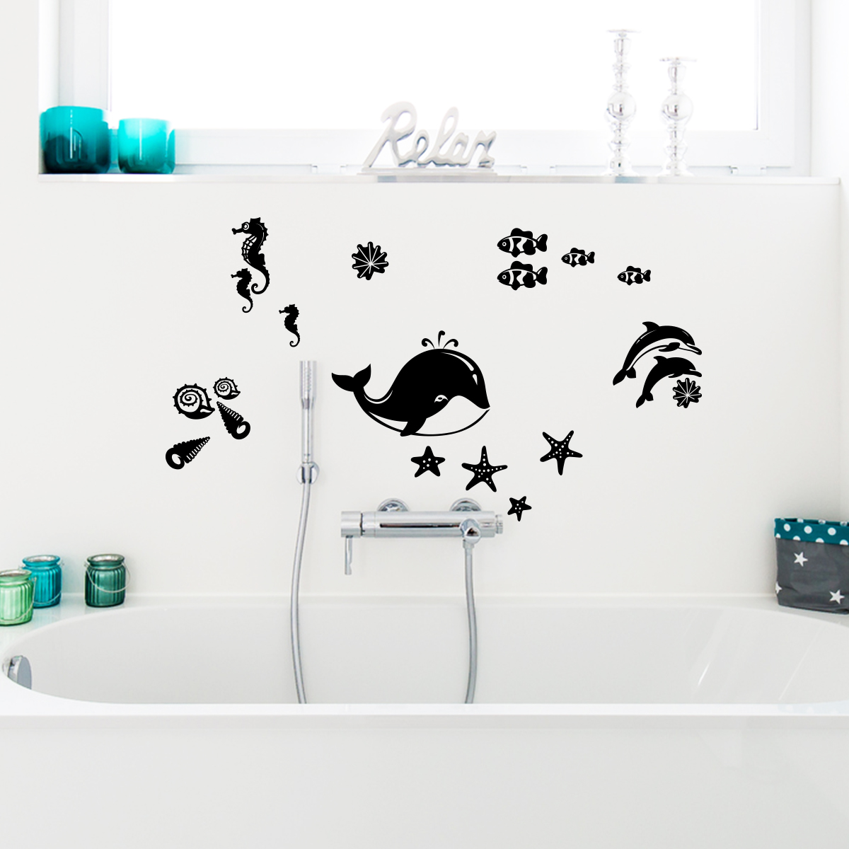 Wall decal 20 sea creatures