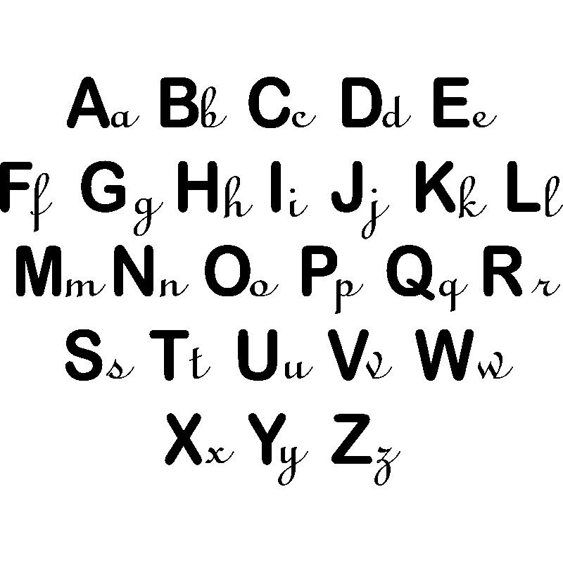 Sticker Alphabet pour enfant – Stickers STICKERS BÉBÉS Fille -  Ambiance-sticker