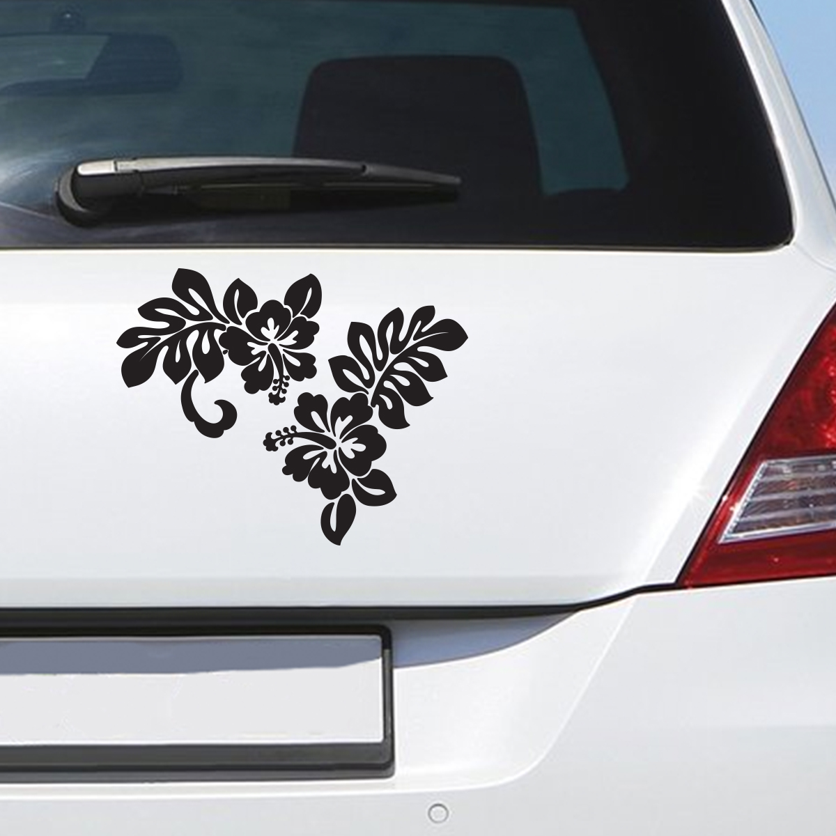 Sticker auto fleurs bohème