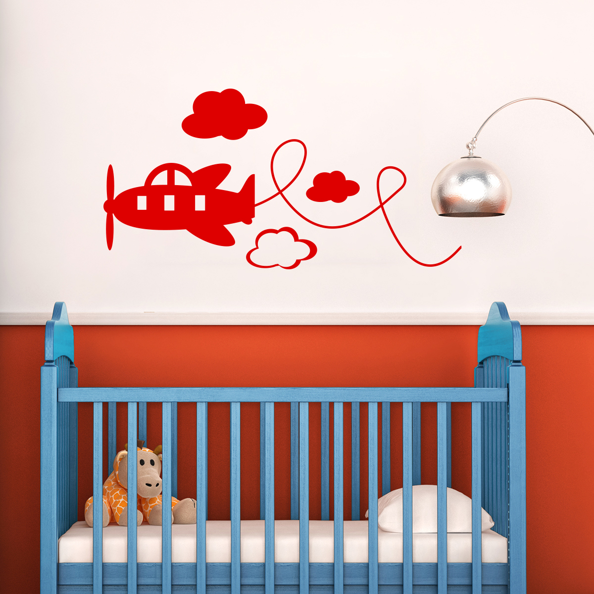 Plane in the air Wall decal