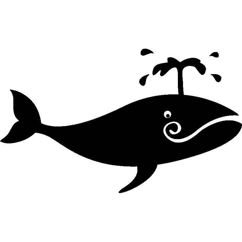 Sticker baleine à bosse et son jet d'eau – Stickers STICKERS