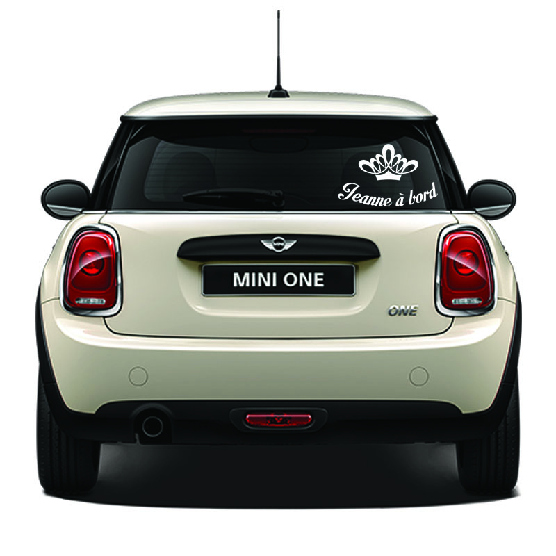 And its crown Wall sticker Baby on board customizable