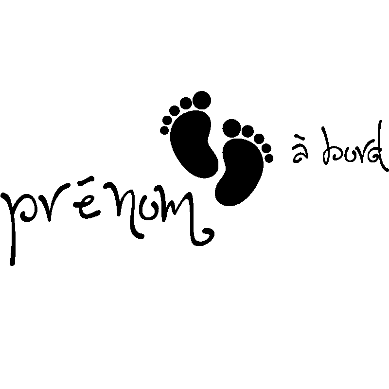 Stickers bébé à bord pieds