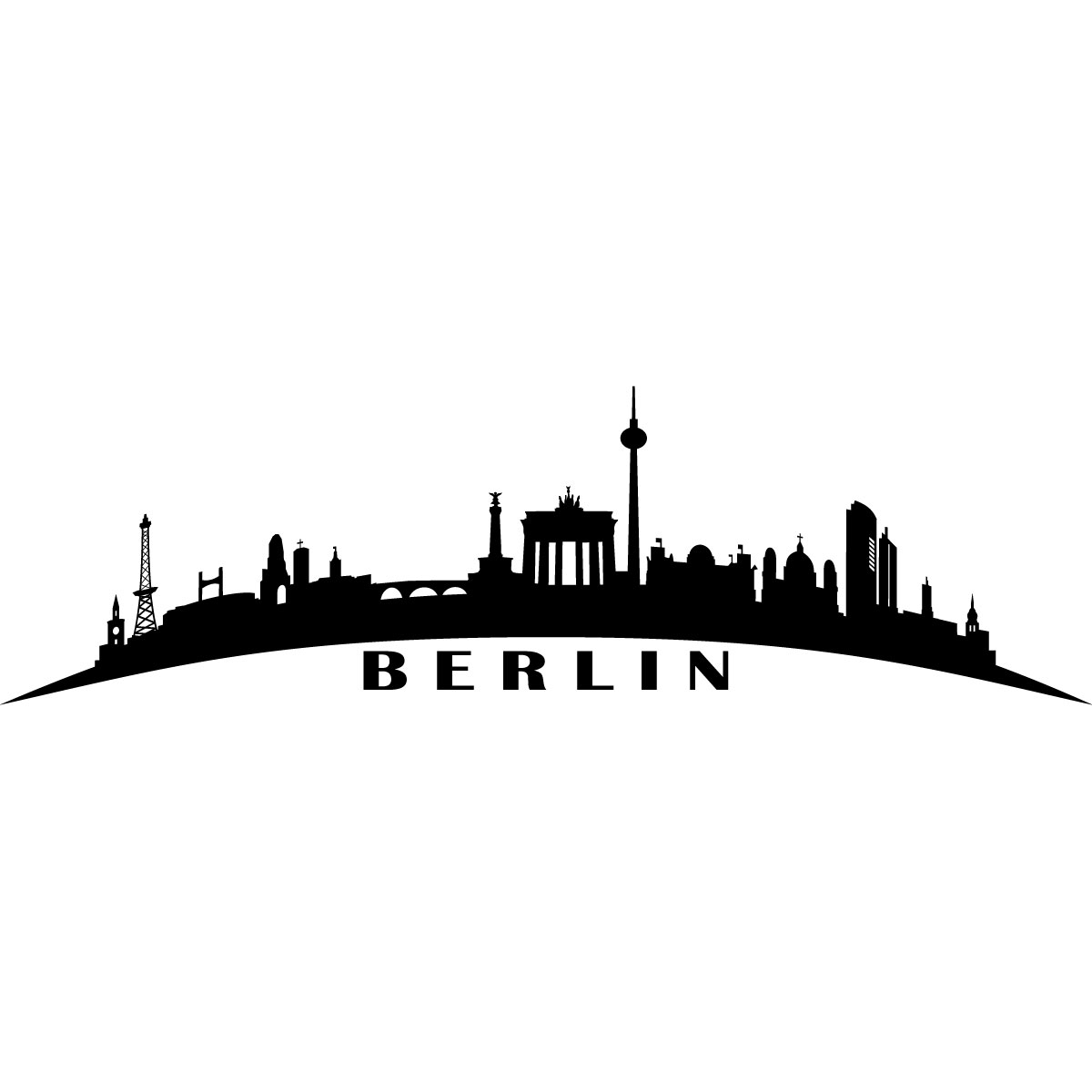 Wall decal Berlin skyline 1