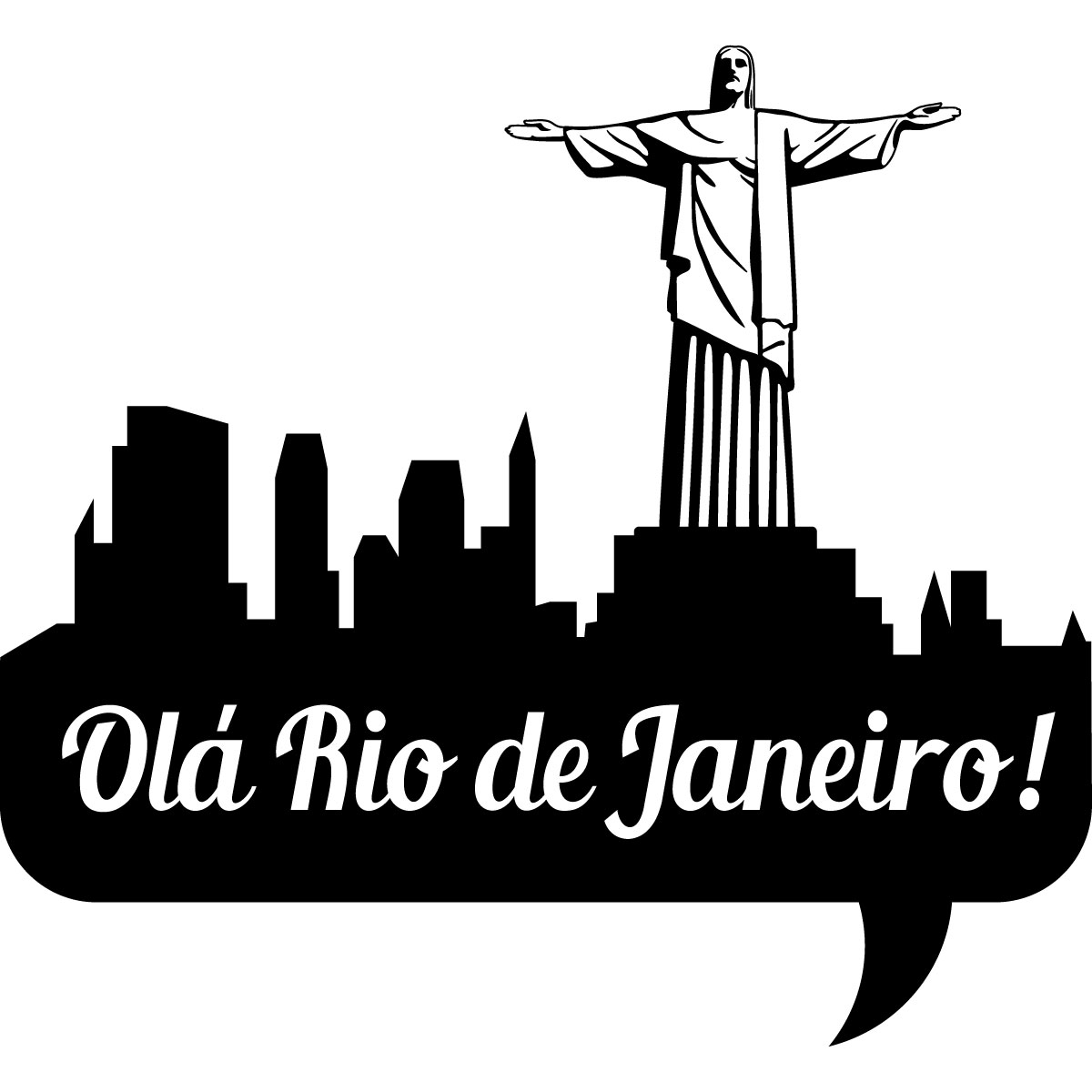 Wall decal Hello Rio!