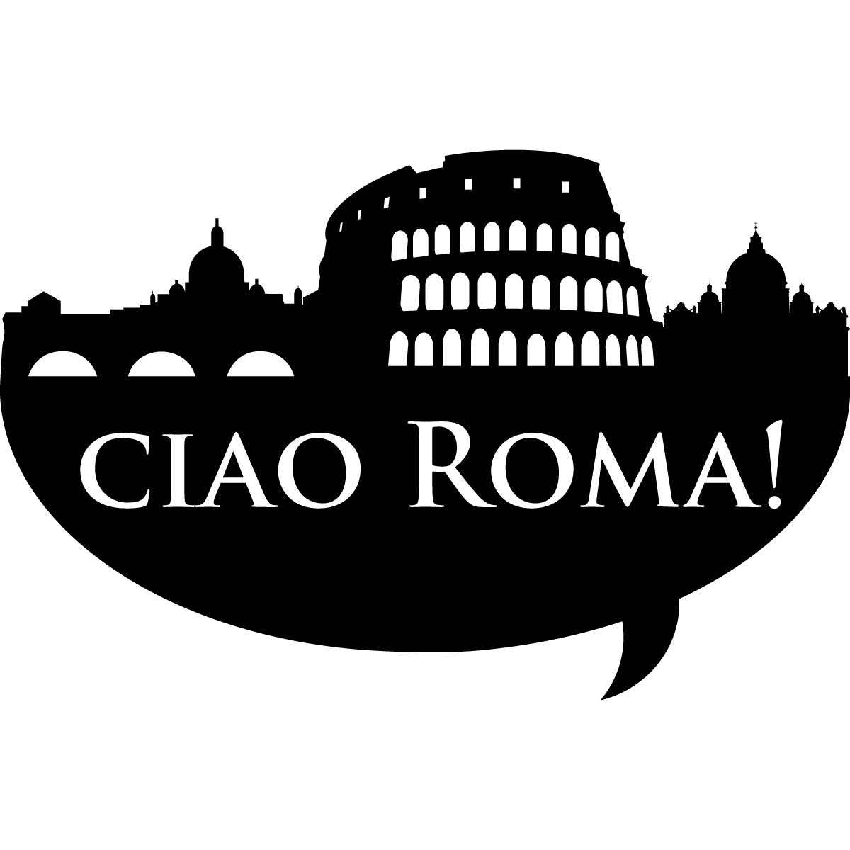 Wall decal Hello Rome!