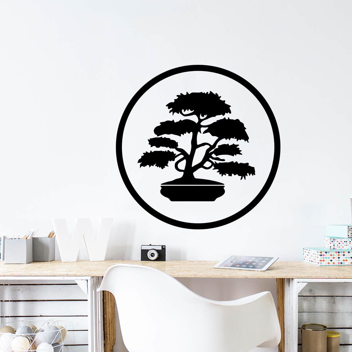 Sticker bonsaï moderne