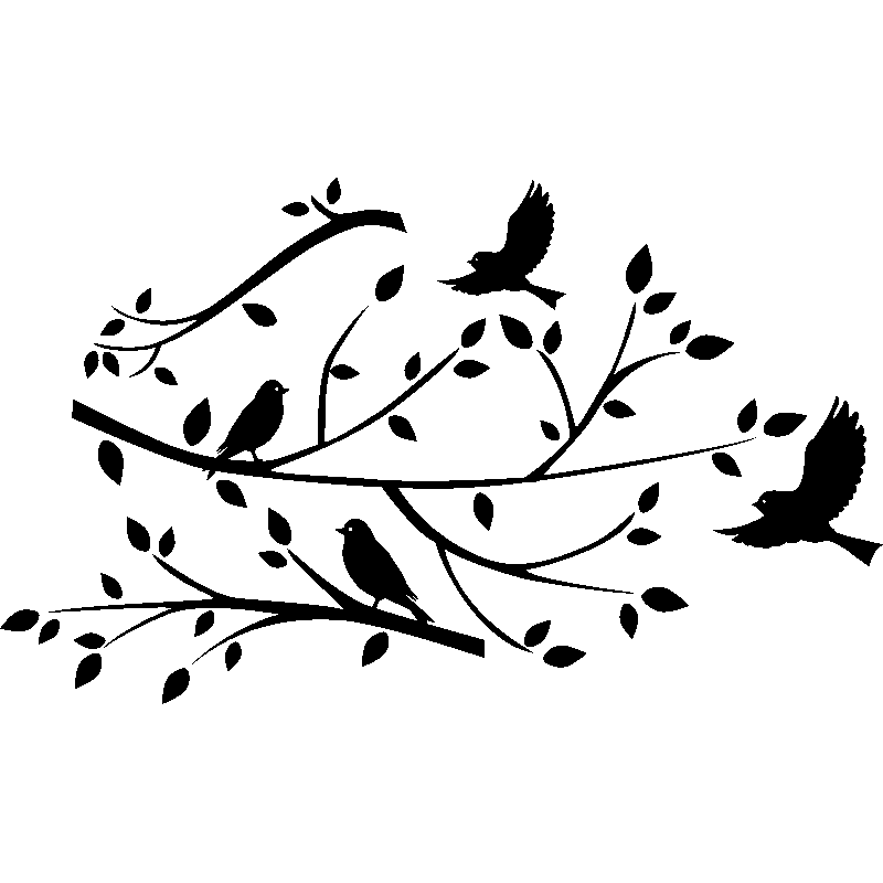 Stickers Branche et Oiseaux