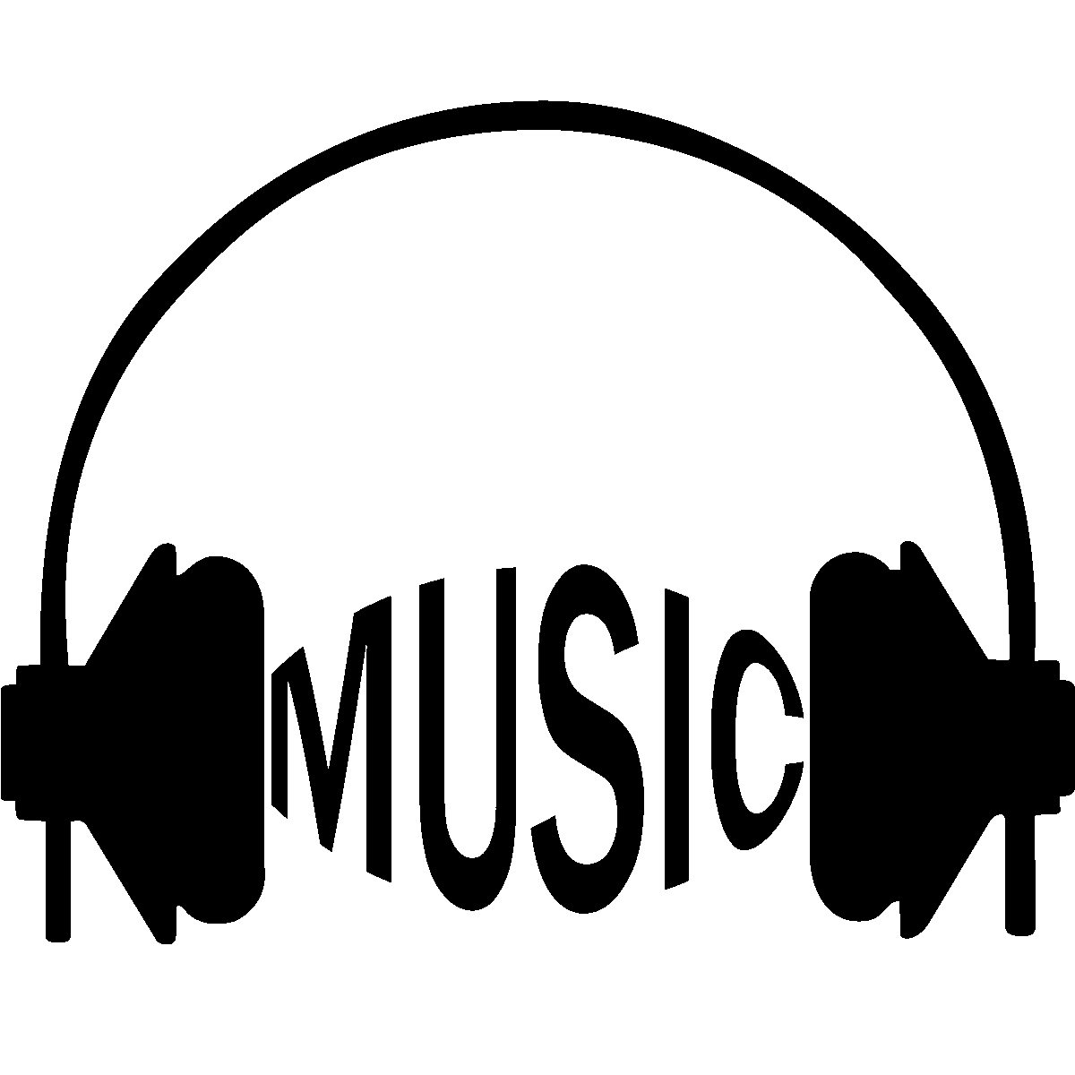 Wall decals music - Wall decal Headphone music | Ambiance-sticker.com