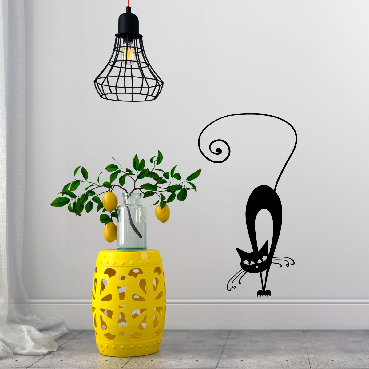 Great Cat Wall decal