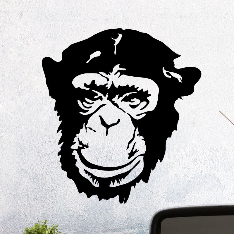 Sticker chimpanzé visage