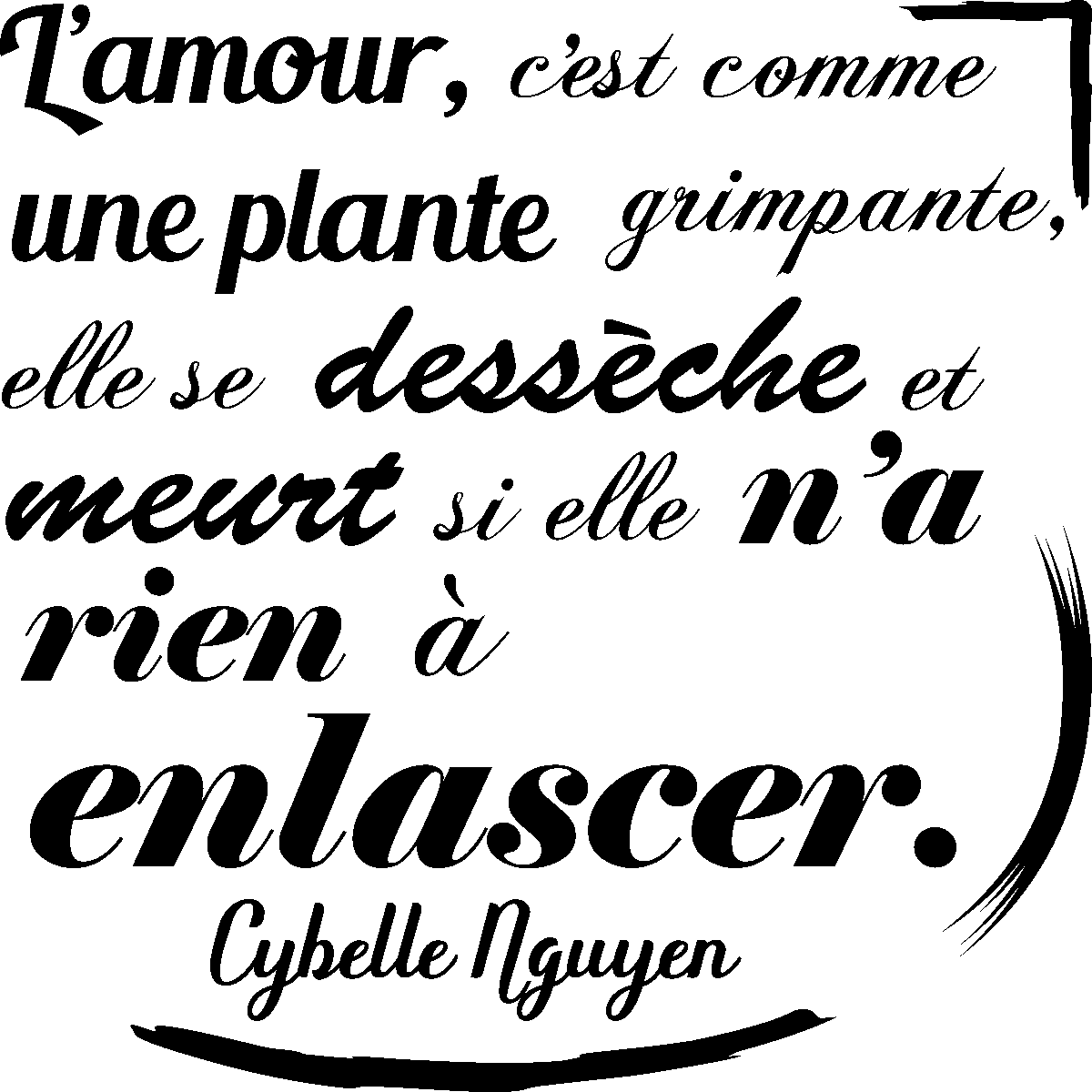 Sticker Citation Amour L Amour C Est Comme Cybelle Nguyen Stickers Stickers Citations Francais Ambiance Sticker