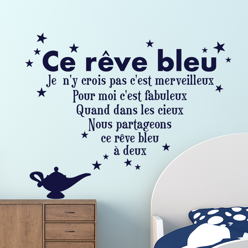 Sticker citation Ce rêve bleu
