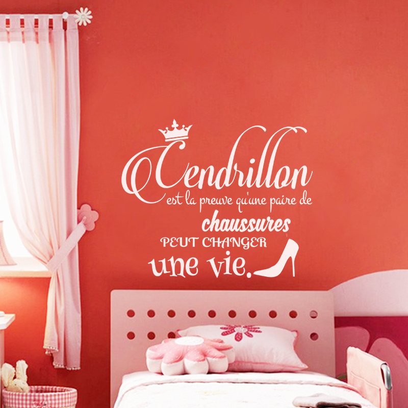 Wall decal quotec Cendrillon - decoration