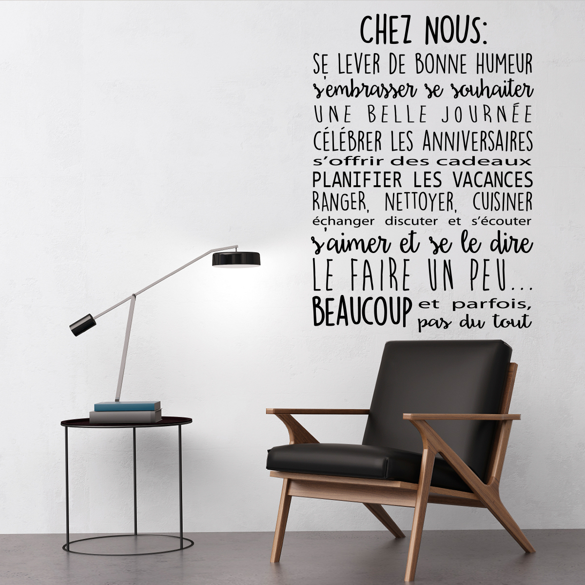 Wall decal Chez nous...