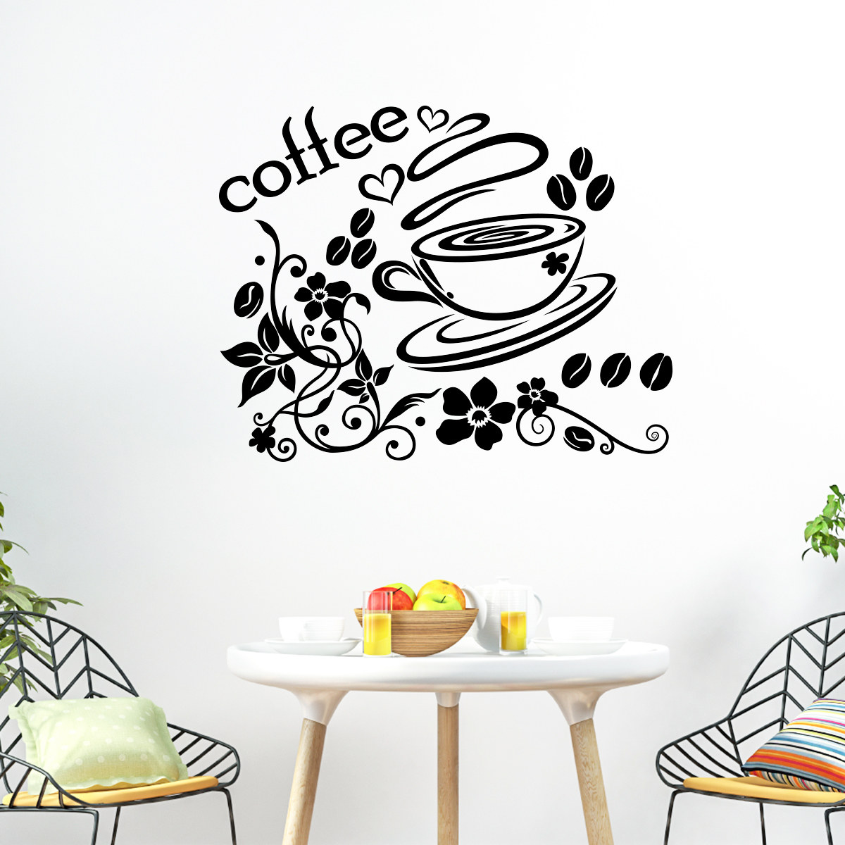 Sticker citation cuisine superbe design coffee