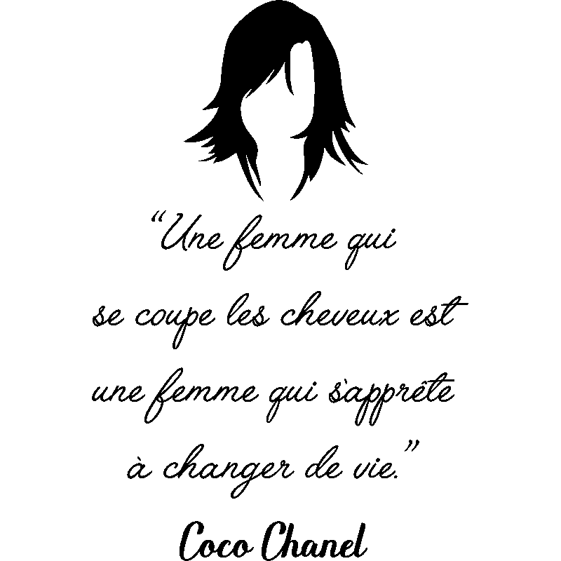 Sticker Citation Mode Une Femme Qui Se C Chanel Stickers
