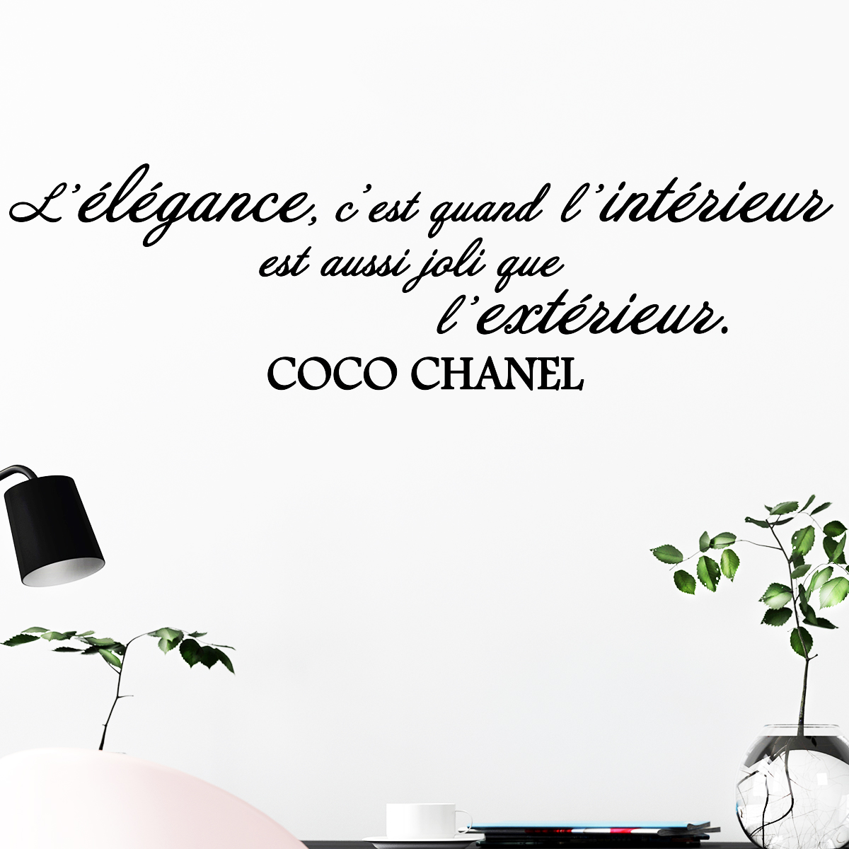 Coco Chanel Wall Quote Decal