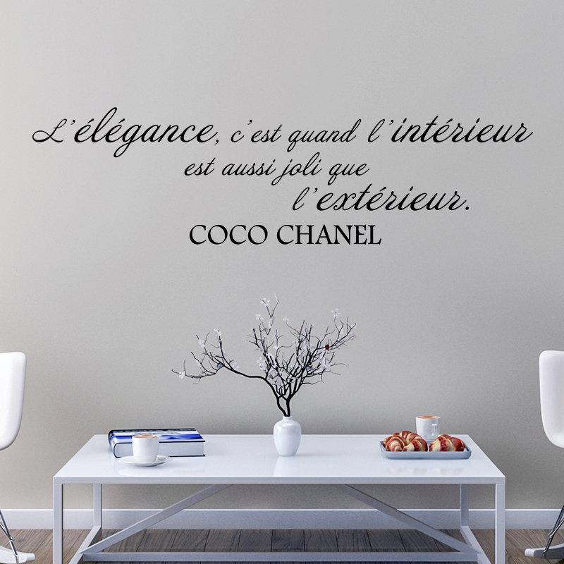 A girl should be two things Classy and Fabulous Wall Decals - Coco Chanel  Quote Wall Decal - Girls Room Wall Art - Wall Quote for Girls
