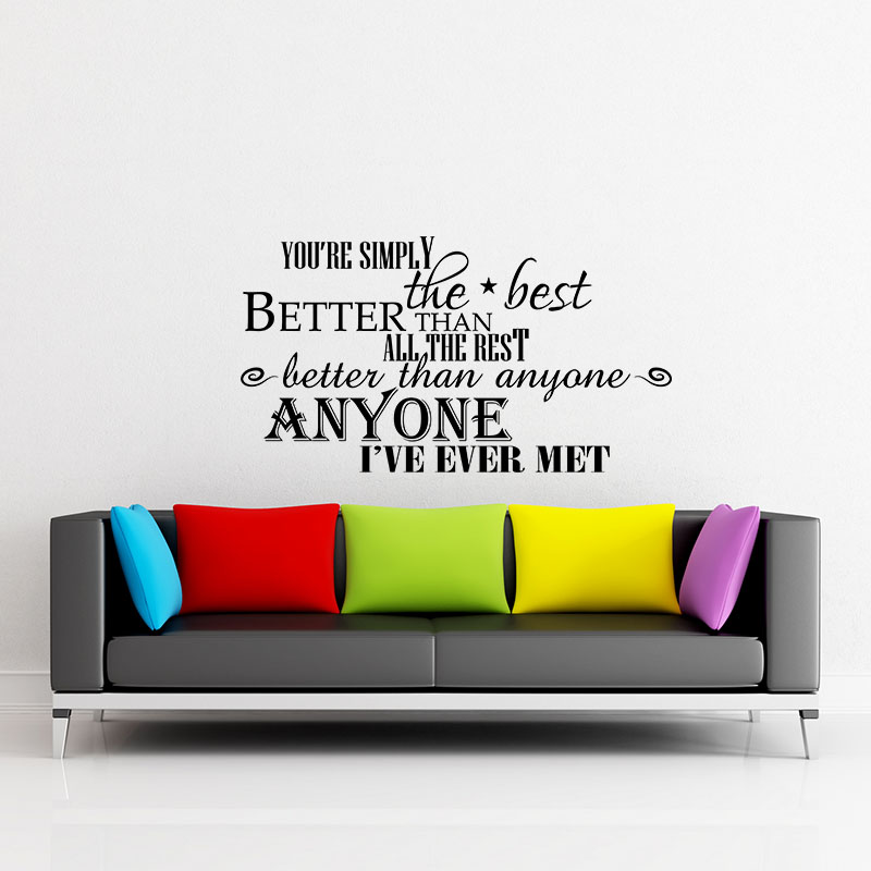 Wall decal You're simpy the best