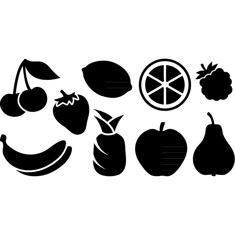 Wall decal fruits 1 decoration