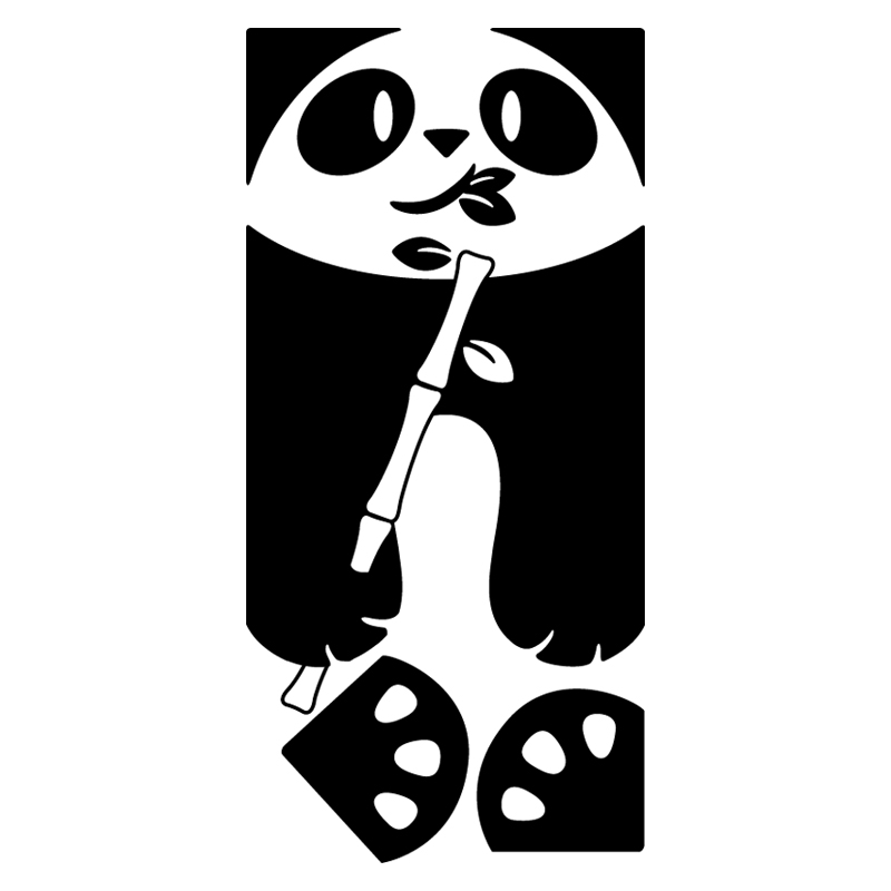 Muursticker decoratieve Panda