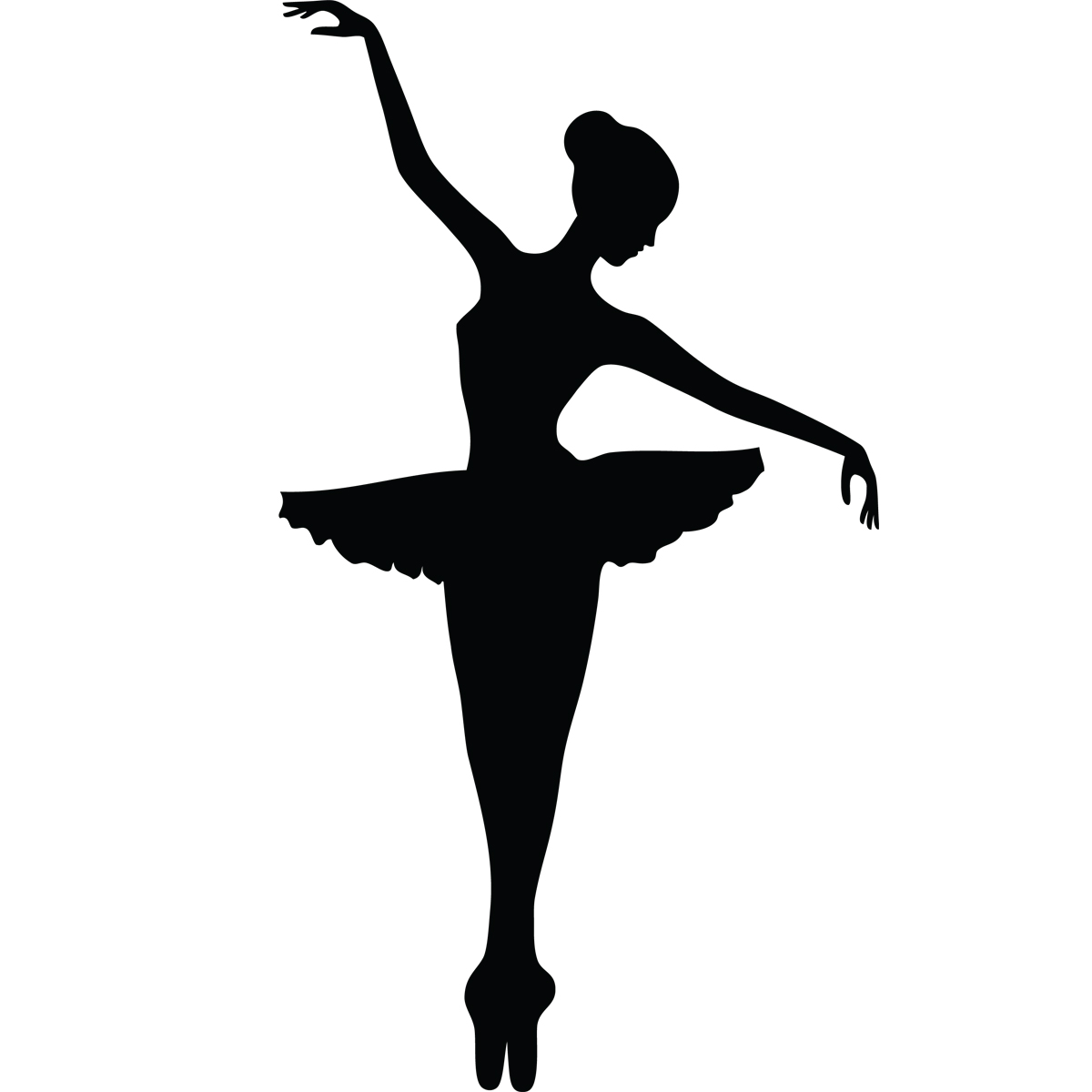 per ongeluk Verminderen Naar behoren Muurstickers silhouettes - Muursticker Ontwerp Ballerina |  Ambiance-sticker.com