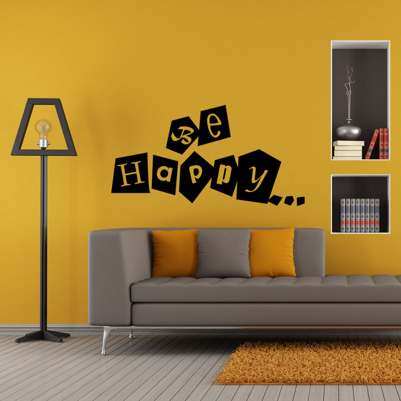 Wall decal Be happy Design
