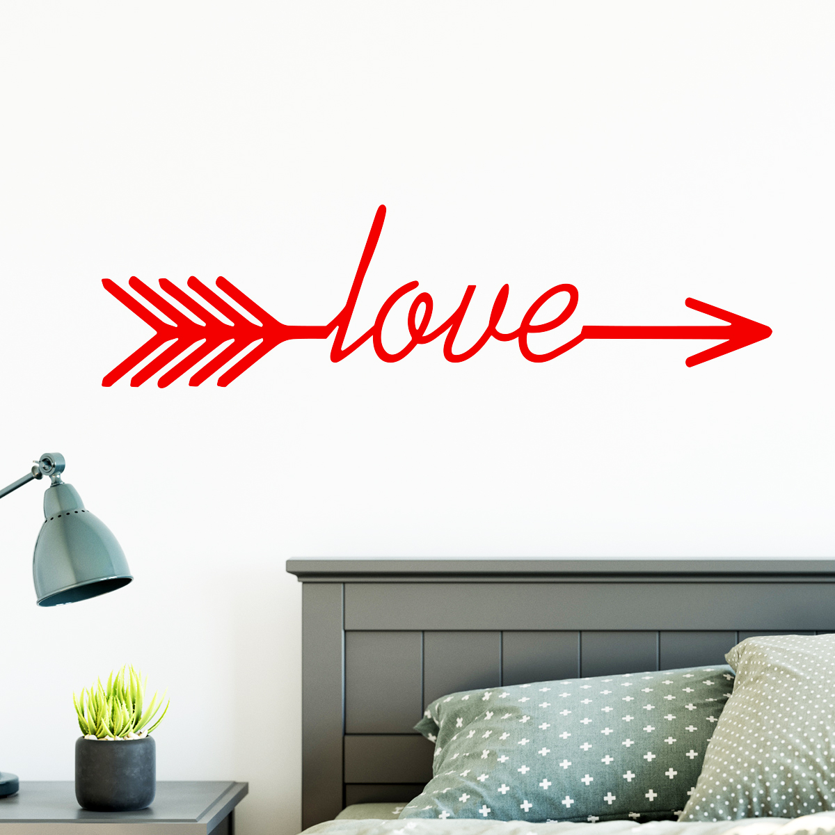 Wall decal Design love arrow