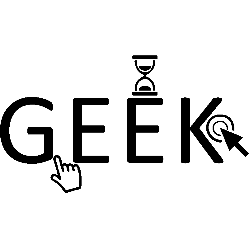 Stickers Geek Noir et Blanc