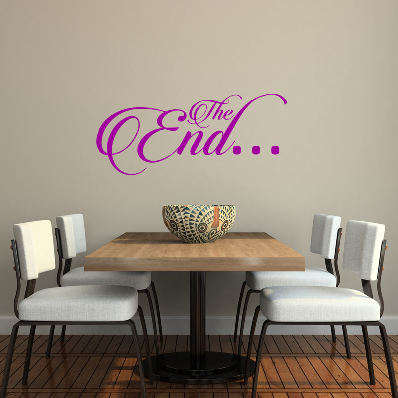 Wall decal Design The End