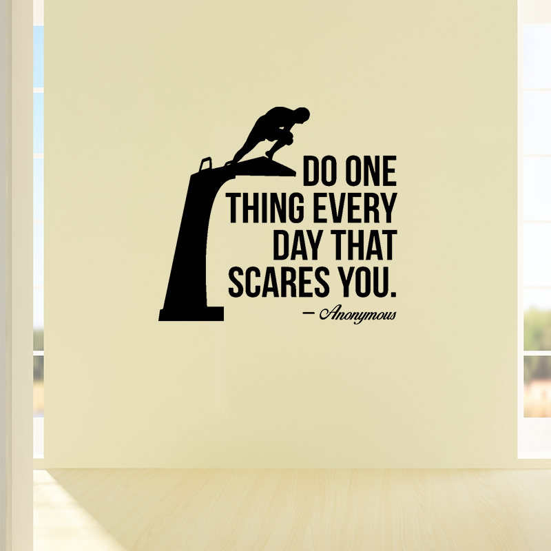Sticker Do one things everyday that scares you - Anonymous