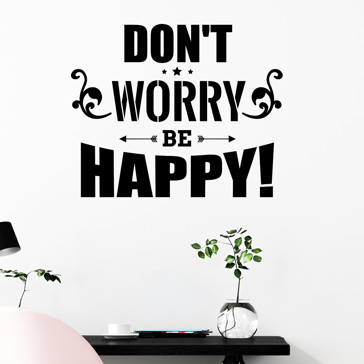 Sticker Don't worry be happy!