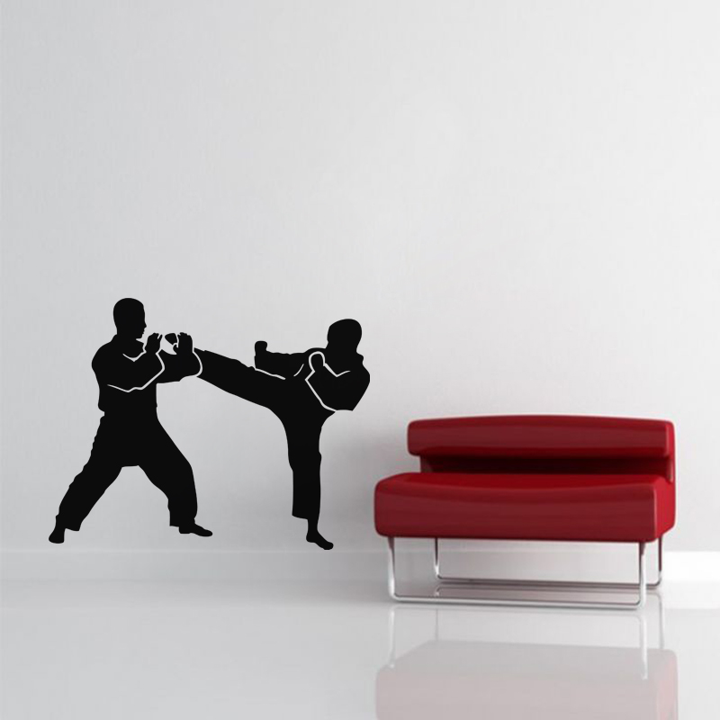 Wall decal Duel in karate