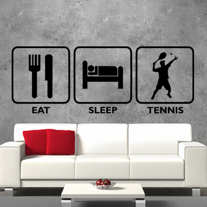 Sticker Eat, sleep, tennis